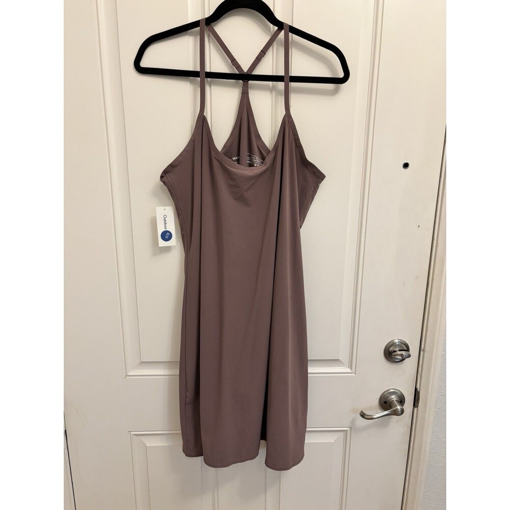 Outdoor Voices The Exercise Dress Racerback Pullover Mini Quick Dry taupe 3XL